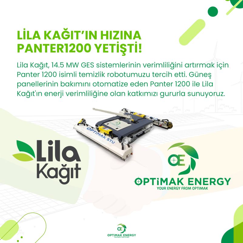 Lila Kağıt çatı GES uygulamasını anlatan özgün şirket duyurusu